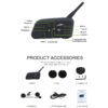 Vnetphone V6  Motorcycle Helmet Bluetooth Intercom - Image 3