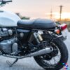 ZANA SADDLE STAYS WITH EXHAUST SHEILD TEXTURE MATT BLACK FOR GT/INTERCEPTOR650 - Image 3