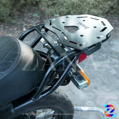 ZANA TOP RACK (T-2) WITH ALUMINIUM PLATE COMPATIBLE WITH PILLION BACKREST FOR GT& INTERCEPTOR 650