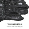 VIATERRA GRID – RIDING GLOVES-Black - Image 6