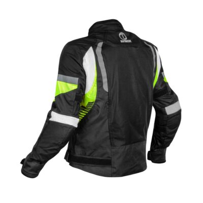 RYNOX TORNADO PRO 4 JACKET – BLACK HI-VIZ GREEN