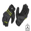 Rynox Air GT Gloves - Grey Hi-Viz Green
