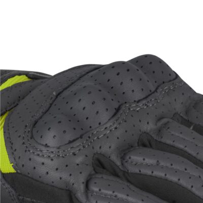 Rynox Air GT Gloves – Grey Hi-Viz Green