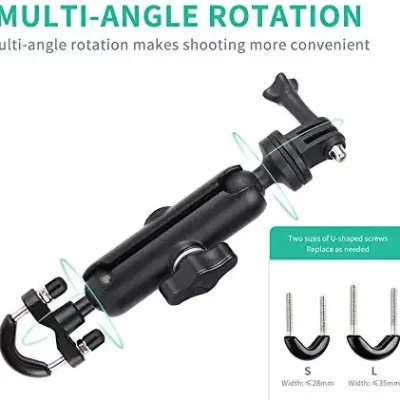 Action Camera Holder Handlebar Mount 360°